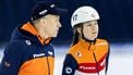 HEERENVEEN - Selma Poutsma tijdens een training van TeamNL Shorttrack in het Thialf stadion. ANP VINCENT JANNINK