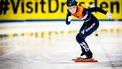 DRESDEN - Xandra Velzeboer tijdens een training in de  JOYNEXT arena voor de EK shorttrack. De Europese Kampioenschappen vinden plaats in het Duitse Dresden. ANP IRIS VAN DEN BROEK