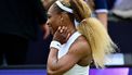 US tennis player Serena Williams reacts after losing with Czech Republic's Karolina Muchova against New Zealand's Erin Routliffe and Mexico's Giuliana Olmos during the women's doubles round of 16 match at the WTA500 Berlin Tennis Open tournament in Berlin on June 16, 2026. 
Tobias SCHWARZ / AFP