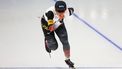 2023-11-17 17:24:38 epa10980740 Miho Takagi of Japan in action during the women's 1500 m race at the ISU Speed Skating World Cup in Beijing, China, 17 November, 2023.  EPA/ANDRES MARTINEZ CASARES