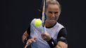 epa11086153 Arantxa Rus of Netherlands in action against Anna Kalinskaya of Russia during the Women's Singles match at the Australian Open tennis tournament in Melbourne, Australia, 18 January 2024.  EPA/MAST IRHAM