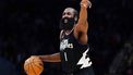 epa11117007 LA Clippers guard James Harden in action during the first half of the NBA basketball game between the Washington Wizards and the LA Clippers at the Capitol One Arena in Washington, DC, USA, 31 January 2024.  EPA/WILL OLIVER SHUTTERSTOCK OUT