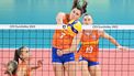 2023-08-29 21:22:52 epa10827283 Juliet Lohuis of The Netherlands during the CEV EuroVolley 2023 quarter final match between The Netherlands and Bulgaria at the Palazzo Wanny in Florence, Italy, 29 August 2023.  EPA/CLAUDIO GIOVANNINI