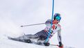 Marcel Hirscher of the Netherlands competes in the first run of the men's slalom race during the FIS Alpine Skiing World Cup in Hochgurgl, Austria on November 24, 2024. 
Johann GRODER / EXPA / APA / AFP