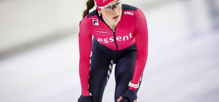 HEERENVEEN - Suzanne Schulting van schaatsteam Essent tijdens de eerste training van het schaatsteam voorafgaand aan het nieuwe schaatsseizoen in Thialf. ANP VINCENT JANNINK