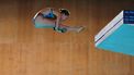 Netherlands' diver Else Guurtje Praasterink competes in the women’s 10m platform final diving event during the LEN European Aquatics Championships, at the Olympic Aquatics Centre in Saint-Denis, northeastern suburbs of Paris, on August 3, 2026. 
Dimitar DILKOFF / AFP