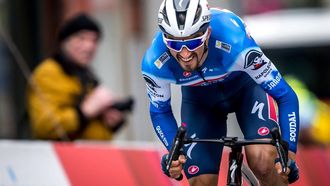 France's Julian Alaphilippe of team Soudal Quick-Step rides during the prologue of the Tour of Romandie UCI cycling World tour a 2.28 km time trial from Payerne to Payerne, on April 23, 2024. 
Fabrice COFFRINI / AFP