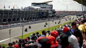 ASSEN - Racefans tijdens de 95e editie van de TT van Assen. WOUTER DE WILDE / ANP