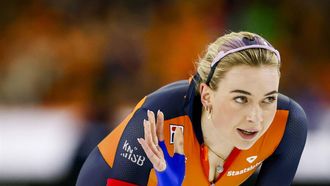 HEERENVEEN - Joy Beune (Nederland) na afloop van de 1500 meter allround voor vrouwen op de slotdag van de ISU EK Allround en Sprint in Thialf. ANP KOEN VAN WEEL