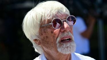 British business magnate and motorsport executive Bernie Ecclestone is pictured prior to the Formula One Austrian Grand Prix at the Red Bull Ring race track in Spielberg, Austria, on June 29, 2025.  
Andrej ISAKOVIC / AFP