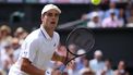 Britain's Arthur Fery looks at the ball whilst playing against Germany's Alexander Zverev during their men's singles semi-final tennis match on the twelfth day of the 2026 Wimbledon Championships at The All England Lawn Tennis and Croquet Club in Wimbledon, southwest London, on July 10, 2026. 
Henry NICHOLLS / AFP