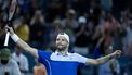 epa11250714 Grigor Dimitrov of Bulgaria celebrates his victory against Alexander Zverev of Germany during the semifinals of the 2024 Miami Open tennis tournament in Miami, Florida, USA, 29 March 2024.  EPA/CRISTOBAL HERRERA-ULASHKEVICH