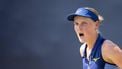 DEN BOSCH - Suzan Lamens (NED) in haar partij tegen Elisabetta Cocciaretto (ITA)  tijdens de kwartfinale van het Libema Open. Het tennistoernooi vindt plaats in in het Autotron van Rosmalen. ANP SANDER KONING