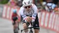 epa11415221 Marc Hirschi from Switzerland of UAE Team Emirates in action during the 8th and final stage, a 15.7 km time trial from Aigle to Villars-sur-Ollon, Switzerland, at the 87th Tour de Suisse UCI World Tour cycling race, 16 June 2024.  EPA/GIAN EHRENZELLER