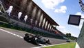 Mercedes' British driver Lewis Hamilton (L) crosses the finish line after Mercedes' British driver George Russell (R) drives during the Formula One Belgian Grand Prix at the Spa-Francorchamps Circuit in Spa on July 28, 2024. 
SIMON WOHLFAHRT / POOL / AFP