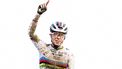 Dutch Fem Van Empel competes during the women's elite race of the 'GP Sven Nys' cyclocross cycling event, stage 4 out of 8 of the X2O Badkamers 'Trofee Veldrijden' competition, in Baal on January 1, 2024. 
JASPER JACOBS / Belga / AFP
