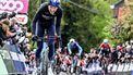 Britain's Stephen Williams of Israel-Premier Tech rides during the men's race of the 'La Fleche Wallonne', one day cycling race (Waalse Pijl - Walloon Arrow), 199 km from Charleroi to Huy on April 17, 2024.  
ERIC LALMAND / Belga / AFP