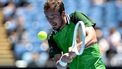 epa11078382 Daniil Medvedev of Russia returns during his first round match against Terence Atmane of France on Day 2 of the 2024 Australian Open at Melbourne Park in Melbourne, Australia, 15 January 2024.  EPA/LUKAS COCH AUSTRALIA AND NEW ZEALAND OUT