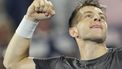 epa12781935 Tallon Griekspoor of Netherlands celebrates winning his Men's Singles semi-final match against Andrey Rublev of Russia at the Dubai Tennis ATP Championships 2026 in Dubai, United Arab Emirates, 27 February 2026.  EPA/ALI HAIDER
