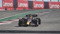 2023-10-22 22:09:27 Red Bull Racing's Dutch driver Max Verstappen races during the 2023 United States Formula One Grand Prix at the Circuit of the Americas in Austin, Texas, on October 22, 2023.  
Jim WATSON / AFP
