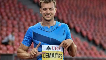 France's sprinter Christophe Lemaitre reacts after competing in the men's 200m during the Inspiration Games exhibition event, being held remotely across different countries, at the Letzigrund Stadion in Zurich on July 9, 2020.  Switzerland hosts the event but athletes compete across the globe in a live streaming, due to the coronavirus pandemic (COVID-19).

Fabrice COFFRINI / AFP