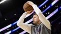 epa11887200 Los Angeles Lakers guard Luka Doncic warms up ahead of the NBA basketball game between the Utah Jazz and Los Angeles Lakers in Los Angeles, California, USA, 10 February 2025.  EPA/CAROLINE BREHMAN  SHUTTERSTOCK OUT