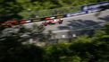 Ferrari's British driver Lewis Hamilton races during the third practice session for the 2025 Formula 1 Grand Prix du Canada at Circuit Gilles-Villeneuve in Montreal, Canada, on June 14, 2025.  
Geoff Robins / AFP