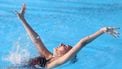 epa11404497 Marloes Liselotte Steenbeek of the Netherlands competes in the Solo Technical final of artistic swimming at the European Aquatics Championships Belgrade 2024, in Belgrade, Serbia, 11 June 2024.  EPA/ANDREJ CUKIC