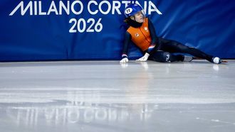 MILAAN - Michelle Velzeboer tijdens de kwart finales 1500 meter bij het shorttrack schaatsen in de Milano Ice Skating Arena op de Olympische Winterspelen van Milaan. IRIS VAN DEN BROEK / ANP