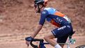 Team Jayco Alula's British rider Simon Yates rides during the third stage of Al-Ula Tour cycling race at near Al-Ula on February 1, 2024. 
Anne-Christine POUJOULAT / AFP