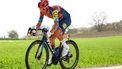 Lidl-Trek's Danish Mads Pedersen competes during the men's elite one day 250.3 Km (155 miles) cycling race 'Gent-Wevelgem - In Flanders Fields' from Ieper to Wevelgem on March 30, 2025. 

DAVID PINTENS / Belga / AFP
