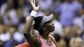 USA's Venus Williams waves to the crowd as she leaves the court after her defeat against Belgium's Greet Minnen during the US Open tennis tournament women's singles first round match at the USTA Billie Jean King National Tennis Center in New York City, on August 29, 2023. 
KENA BETANCUR / AFP