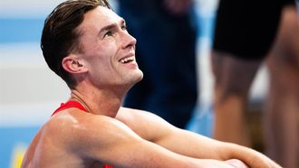 APELDOORN - Robin van Riel in actie op de finale 1500 meter tijdens de tweede dag van de Nederlandse kampioenschappen indooratletiek. ANP IRIS VAN DEN BROEK
