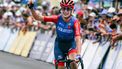 Ceratizit Pro Cycling team rider Daniek Hengeveld from the Netherlands celebrates winning the women's first stage of the Tour Down Under cycling race in Adelaide on January 17, 2025. 
Brenton Edwards / AFP