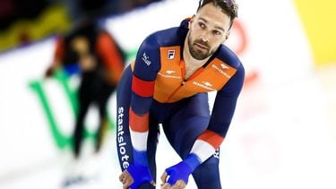 HEERENVEEN - Kjeld Nuis (NED) tijdens de 1500 meter op dag 1 van de wereldbeker schaatsen in het Thialf stadion. ANP VINCENT JANNINK