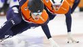 2023-09-18 10:15:44 HEERENVEEN - Jens van 't Wout tijdens de training van de Nationale Trainingsselectie Shorttrack in Daikin Experience Center Thialf, voorafgaand aan de presentatie van de rijders van TeamNL Shorttrack seizoen 2023-2024. ANP VINCENT JANNINK