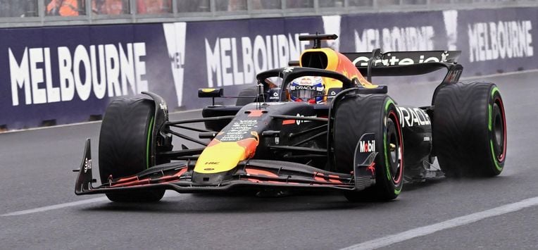 Red Bull Racing's Dutch driver Max Verstappen competes during the Australian Formula One Grand Prix at Albert Park Circuit in Melbourne on March 16, 2025. 
WILLIAM WEST / AFP