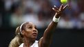 US player Serena Williams serves the ball to Australia's Maya Joint during their women's singles first round tennis match on the second day of the 2026 Wimbledon Championships at The All England Lawn Tennis and Croquet Club in Wimbledon, southwest London, on June 30, 2026. 
HENRY NICHOLLS / AFP