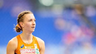 ROME - Femke Bol in actie op 400 meter horden op de vierde dag van de Europese kampioenschappen atletiek. ANP IRIS VAN DEN BROEK