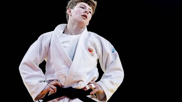 PARIJS - Judoka Julie Beurskens verliest van de Duitse Pauline Starke in de categorie vrouwen tot 57 kilogram van het judotoernooi op de Olympische Spelen in Frankrijk. ANP REMKO DE WAAL