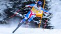 epa11788372 Cyprien Sarrazin of France in action during the Men's Downhill race at the FIS Alpine Skiing World Cup in Val Gardena, Italy, 21 December 2024.  EPA/ANDREA SOLERO