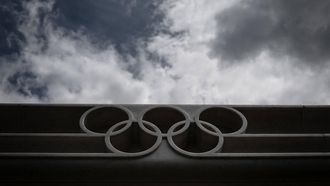 2020-06-08 15:46:43 A picture taken on June 8, 2020 shows the Olympic rings logo at the entrance of the headquarters of the International Olympic Committee (IOC) in Lausanne amid the COVID-19 crisis, caused by the novel coronavirus. The International Olympic Committee (IOC) Executive Board will meet remotely by videoconference on June 10, 2020 to report on the Tokyo 2020 and Paris 2024 Olympics.
Fabrice COFFRINI / AFP