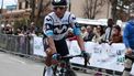 epa11965751 Colombian rider Nairo Quintana of team Movistar Team before the start of the sixth stage of the 60th Tirreno Adriatico cycling race, over 163km from Cartoceto to Frontignano, Italy, 15 March 2025.  EPA/ROBERTO BETTINI