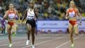 (From L) Poland's Natalia Bukowiecka, Qatar's Salwa Eid Naser and the Netherland's Lieke Klaver compete the women's 400m final during the IAAF Diamond League competition at the Suheim Bin Hamad Stadium in Doha on May 16, 2025. 
Karim JAAFAR / AFP