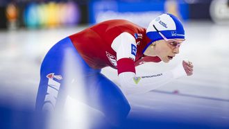 HEERENVEEN - Joy Beune in actie tijdens de 1500m vrouwen op de vierde dag van het olympisch kwalificatietoernooi langebaanschaatsen in Thialf. ANP ROBIN VAN LONKHUIJSEN