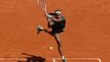 epa12914860 Coco Gauff of USA in action during her third round match against Sorana Cirstea of Romania at the Madrid Open tennis tournament in Madrid, Spain, 26 April 2026.  EPA/Chema Moya