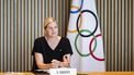 epa12196572 International Olympic Committee (IOC) President Kirsty Coventry speaks during the opening of the IOC executive board meeting at Olympic House in Lausanne, Switzerland, 25 June 2025.  EPA/JEAN-CHRISTOPHE BOTT