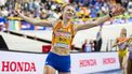 APELDOORN - Femke Bol tijdens de 4x400 meter relay finale voor vrouwen op de vierde dag van het EK Indoor atletiek in Omnisport Apeldoorn. ANP ROBIN VAN LONKHUIJSEN