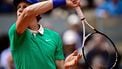 Italy's Jannik Sinner looks on after returning a ball to Kazakhstan's Alexander Bublik during their quarter-final men's singles match on day 11 of the French Open tennis tournament on Court Philippe-Chatrier at the Roland-Garros Complex in Paris on June 4, 2025. 
JULIEN DE ROSA / AFP