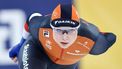 The Netherlands's Joy Beune competes in the women's 3000 meters race of the ISU World Speed Skating Championships in Hamar, Norway on March 13, 2025. 
Geir Olsen / NTB / AFP